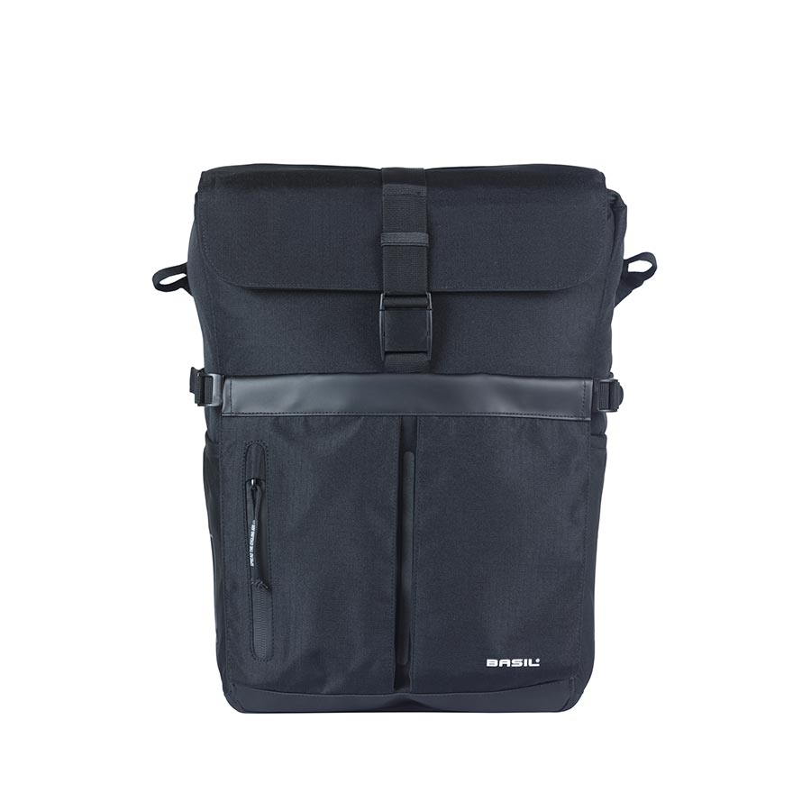 Basil, Move Simple, MIK Studs, Pannier, 15L, Black