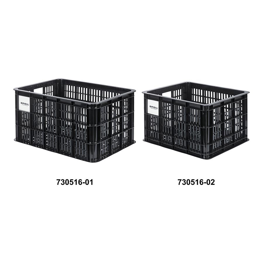 Basil, Bicycle Crate M, Basket, MIK, Black