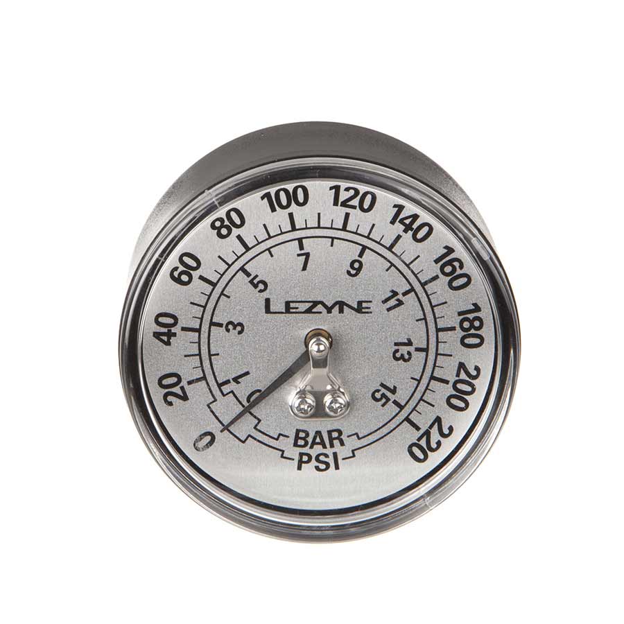 Lezyne, Floor Pumps Gauge, 2.5'', 220psi