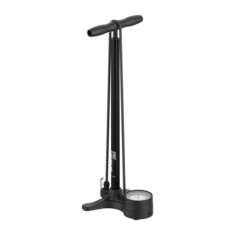 Lezyne, Sport Floor Drive, Floor Pump, Dual Valve Head, 220psi, Black