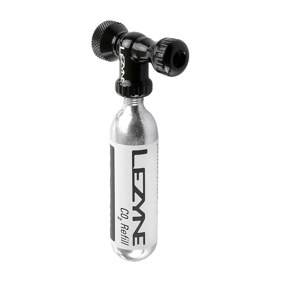 Lezyne, Control Drive CO2, CO2 Inflator, Threaded, Presta, Schrader, Black, 1x16g