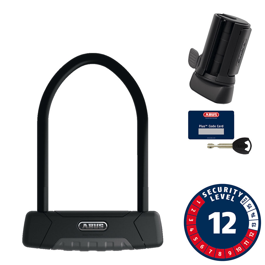 Abus, Granit Plus 470, U-Lock, Key, 12mm, 15.0cm x 23.0cm, 5.9'' x 9'', SH B, Black