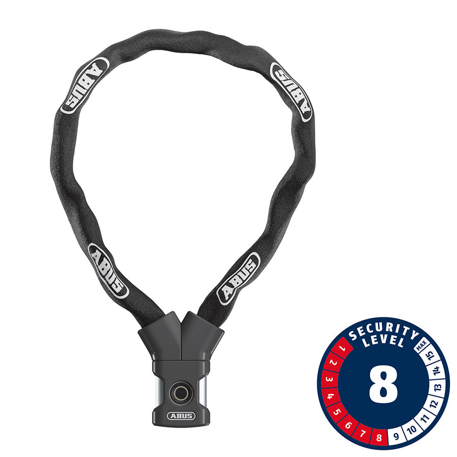 Abus, Yardo, Chain Lock, Fingerprint, 7mm, 85cm, 2.8', Black