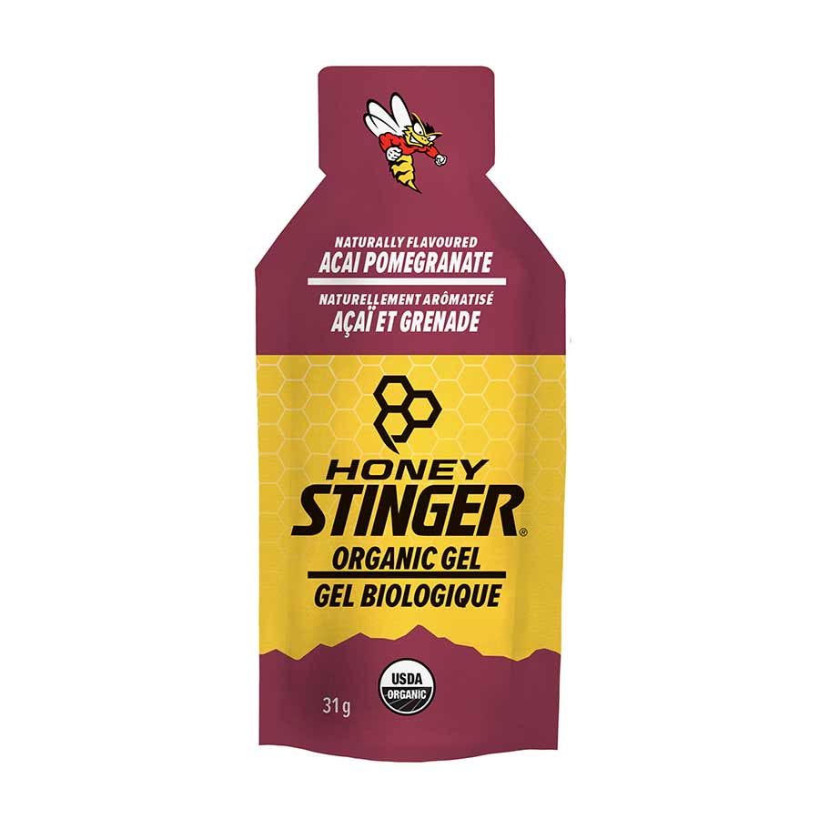 Honey Stinger, Organic, Energy Gel, Box of 24, Acai & Pomegranate