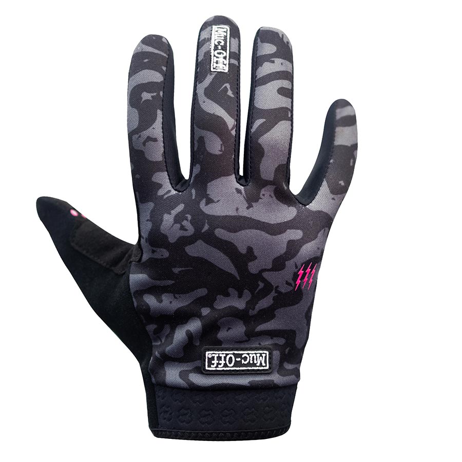 Muc-Off, MTB Ride, Full Finger Gloves, Grey Camo, XS, Pair