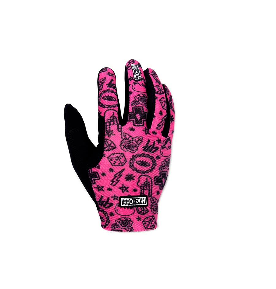 Muc-Off, Lightweight Mesh Rider, Full Finger Gloves, Pink, S, Pair