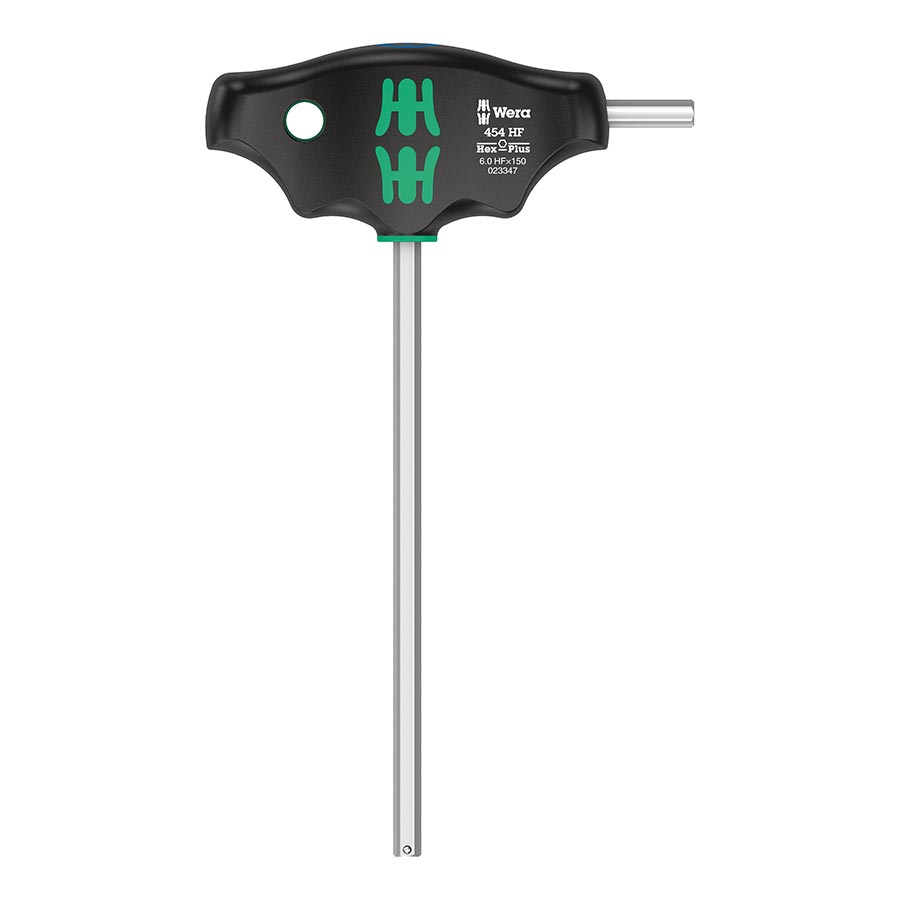 Wera, 454 T-handle Hex-Plus, Hex Wrench, Hex 6.0 x200mm HF, Metric
