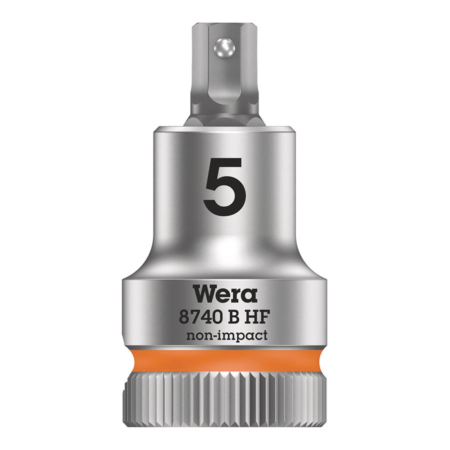 Wera, 8740B HF Zyklop, 3/8'' Drive, Hex 5.0 x 35mm with HF
