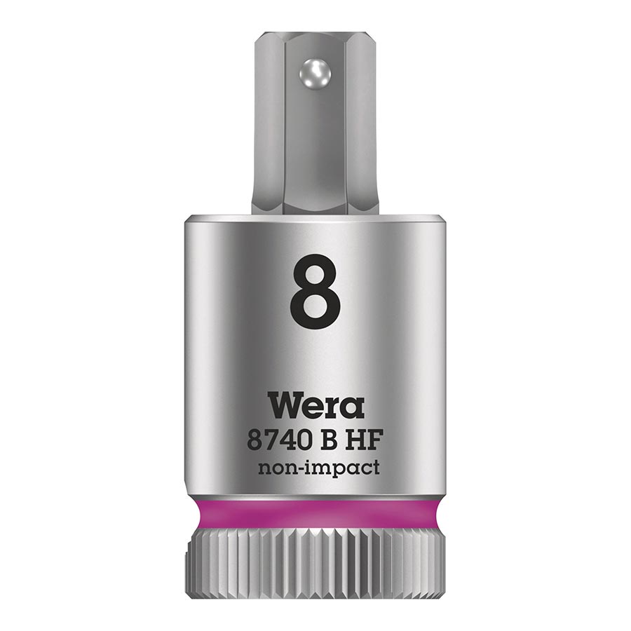 Wera, 8740B HF Zyklop, 3/8'' Drive, Hex 8.0 x 38.5mm with HF