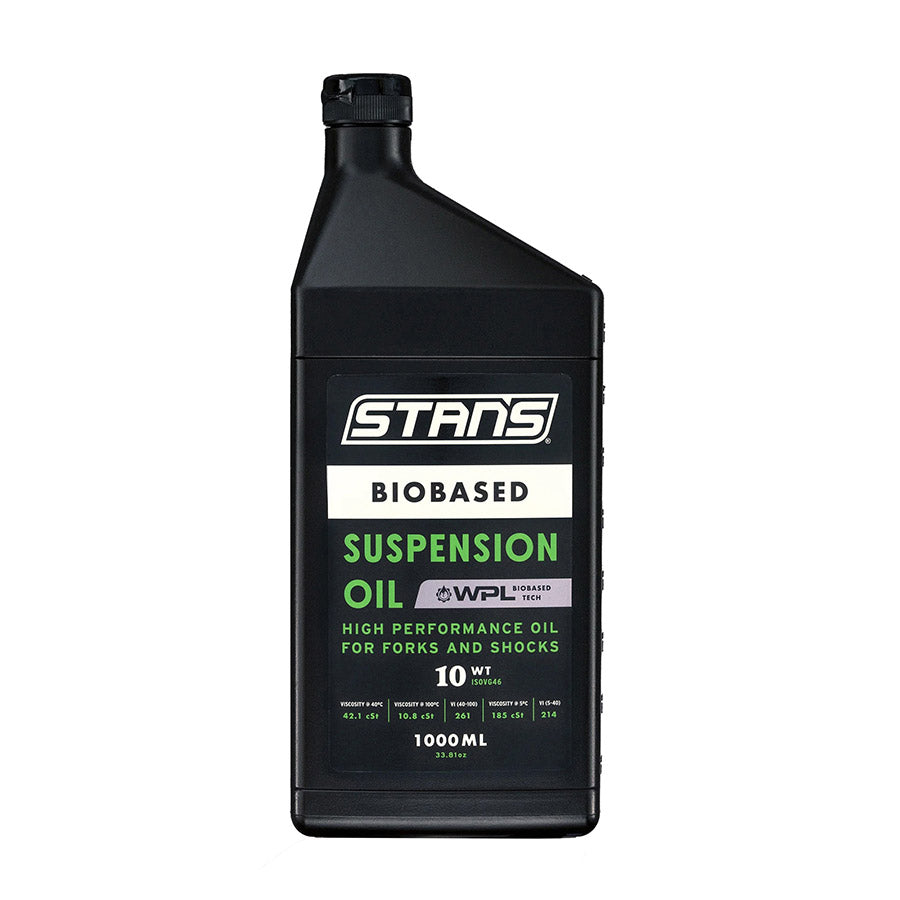 Stans No Tubes, BioBased Suspension Oil, 10wt, 1L, Biodegradable, non-toxic, PTFE-free