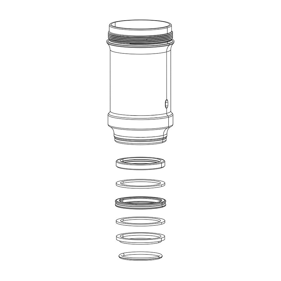 RockShox, Monarch B1, C1, D1 Air Can Assembly, 152x31 - Monarch B1 (Plus, RL, XX), C1 (R, RT, RT3), D1 (RT3)