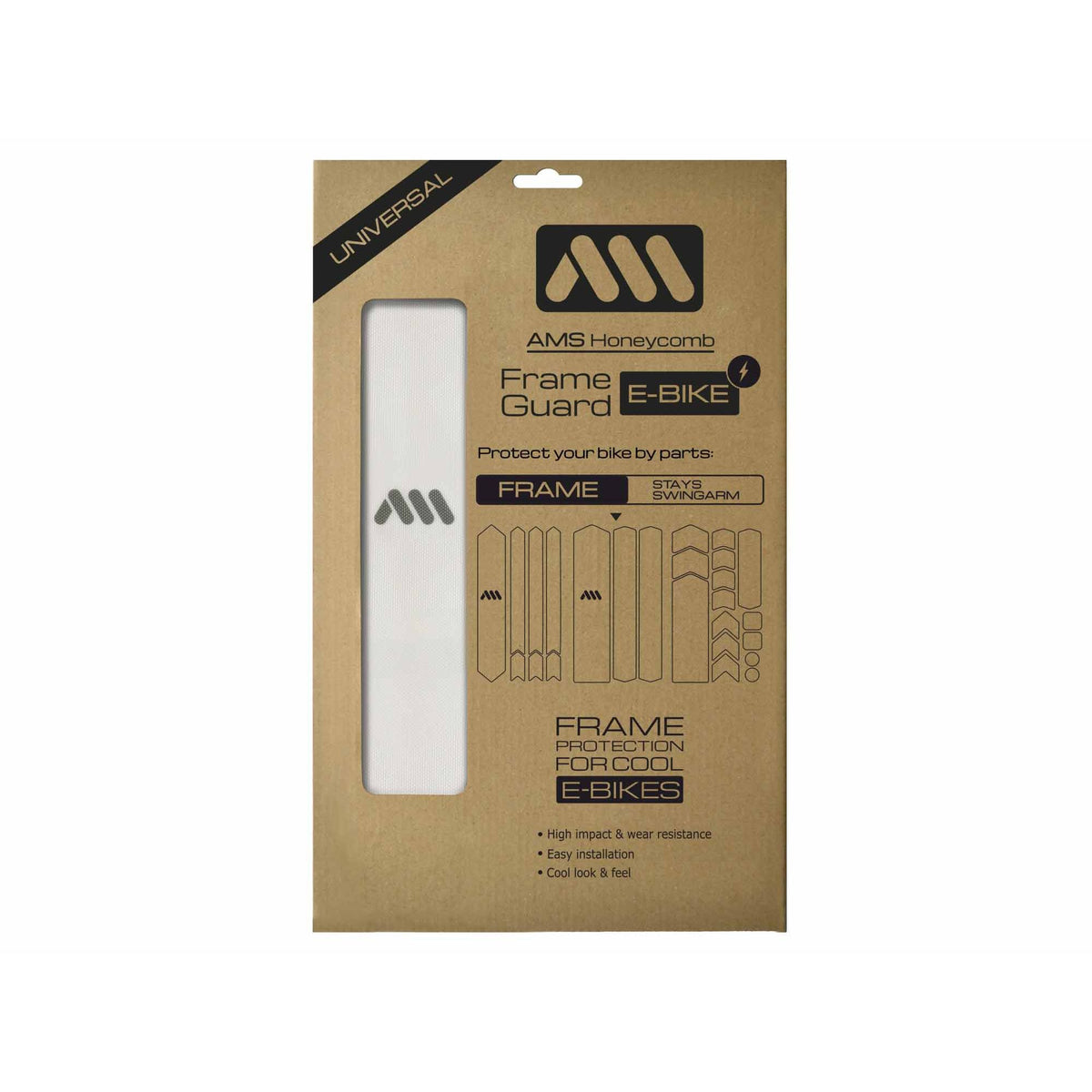 ALL MOUNTAIN STYLE FRAME GUARD E-BIKE CLEAR SILVER