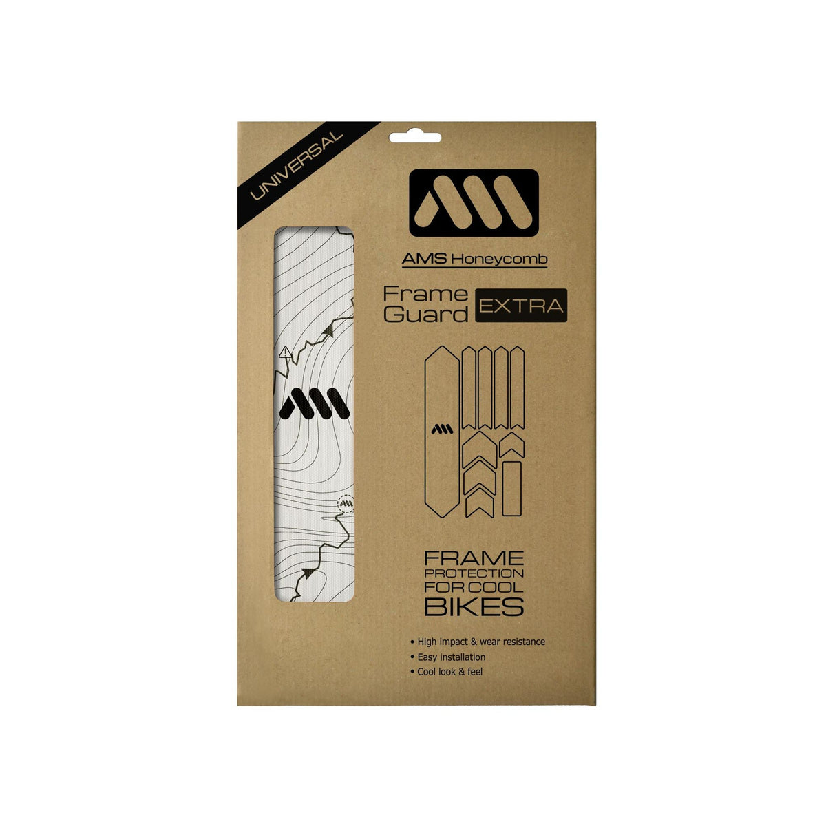 ALL MOUNTAIN STYLE FRAME GUARD TRACKS BLACK EXTRA