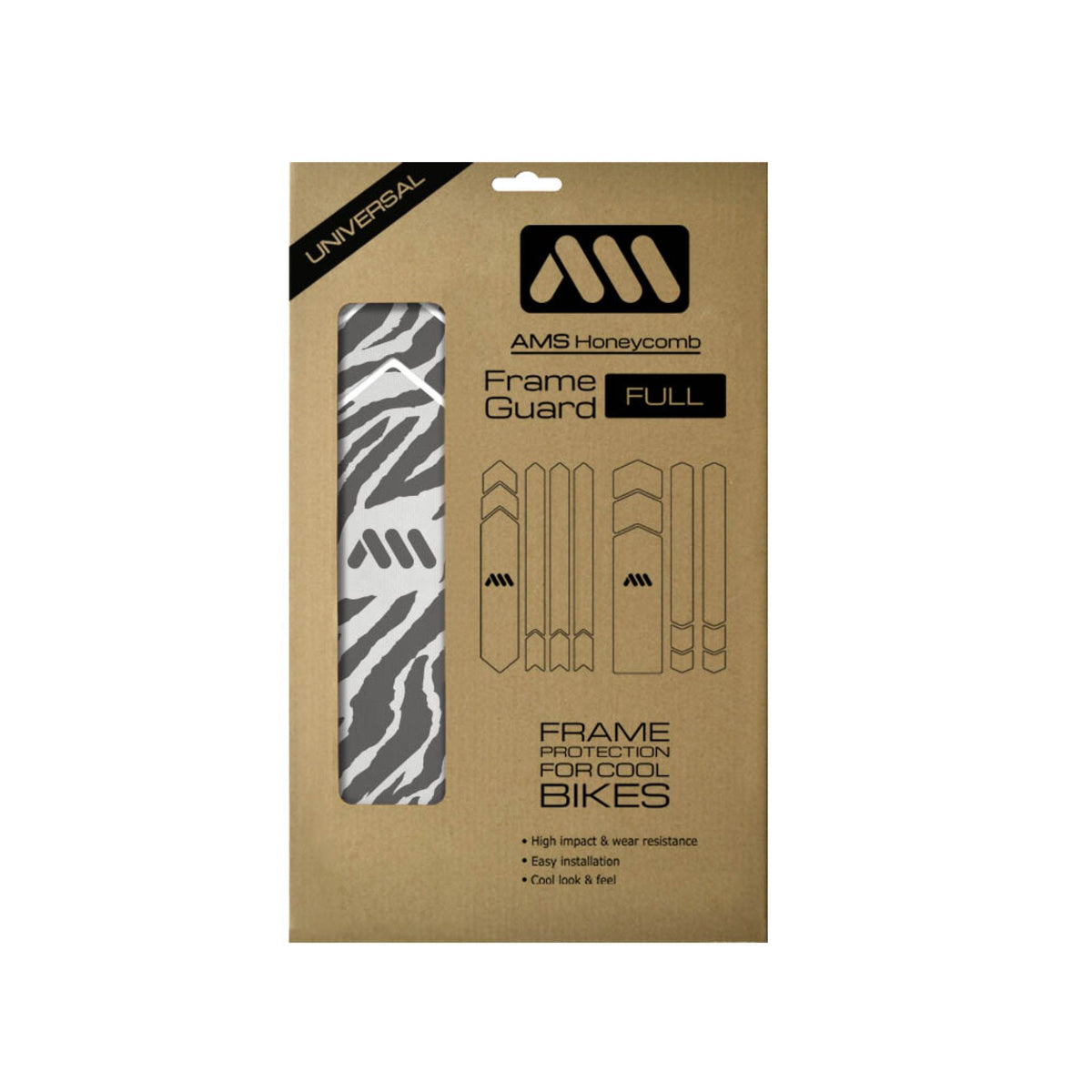 ALL MOUNTAIN STYLE FRAME GUARD ZEBRA GREY FULL