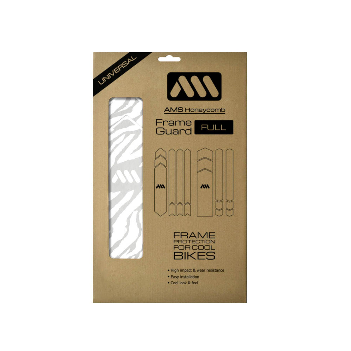 ALL MOUNTAIN STYLE FRAME GUARD ZEBRA WHITE FULL