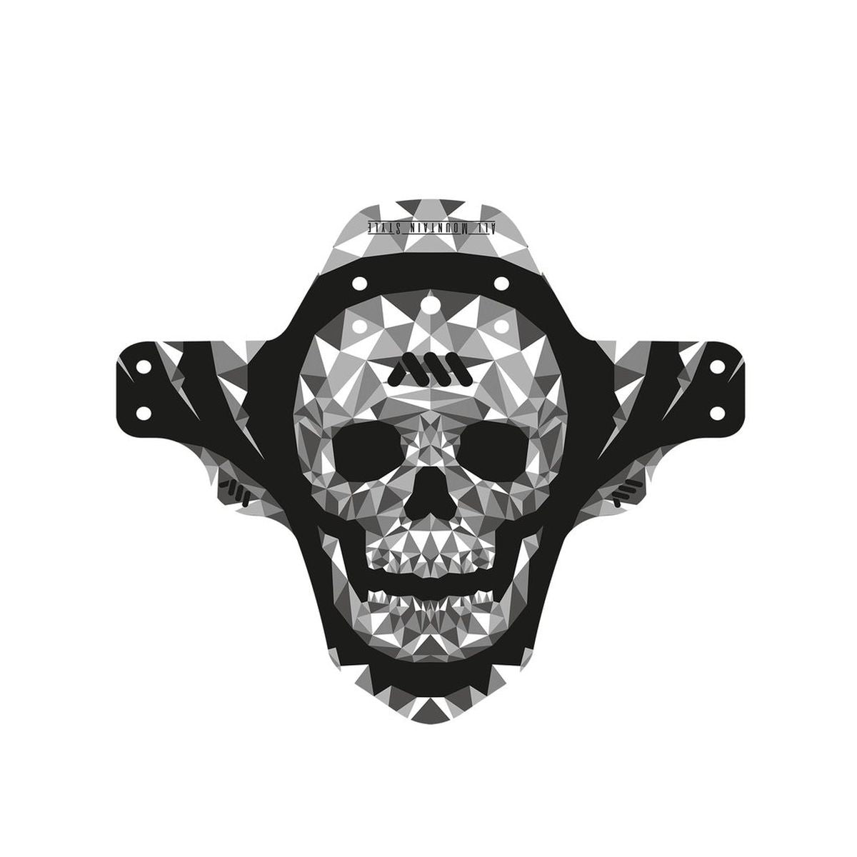 ALL MOUNTAIN STYLE FENDER MUD GUARD GREY/SKULL