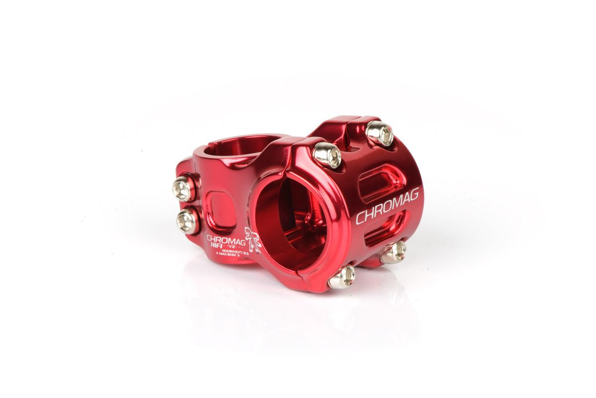 Chromag Stem Hifi V2 31.8mm Clamp Red 50mm