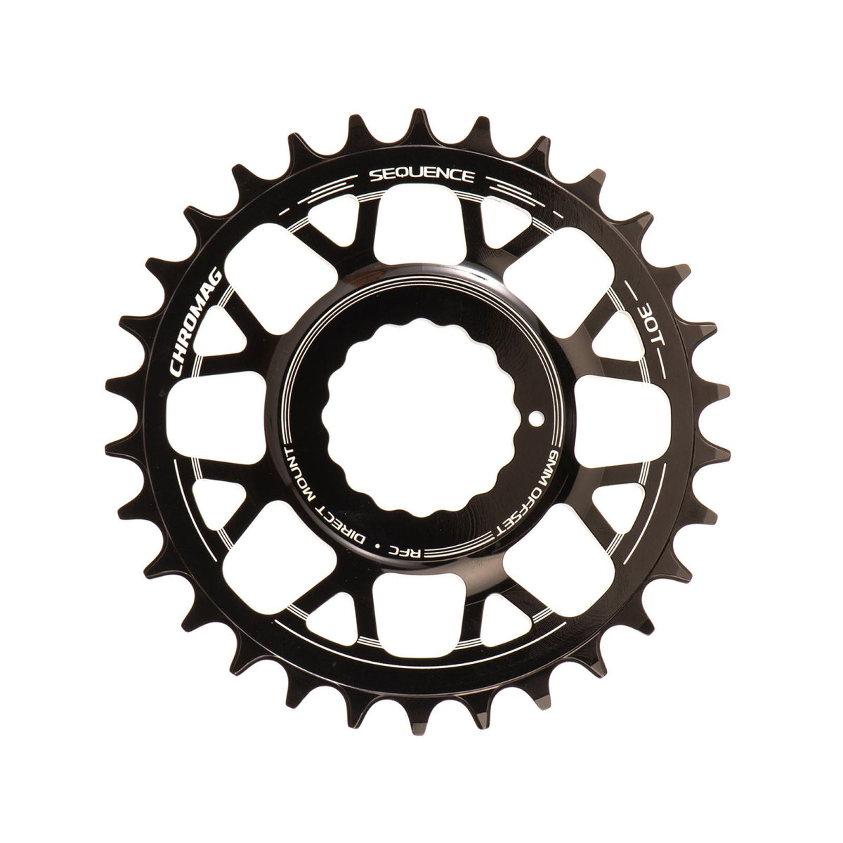 Chromag Sequence Chainring 8-Bolt 30T- Black