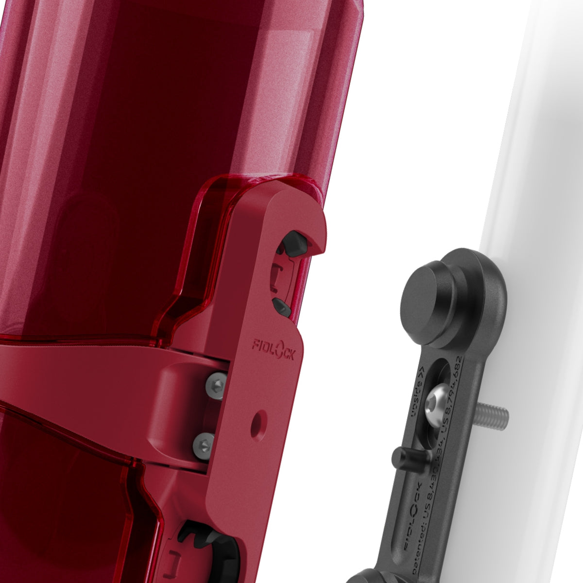 Fidlock 700ML Twist Life Bottle With Mount And Bike Base- Transparent Dark Red