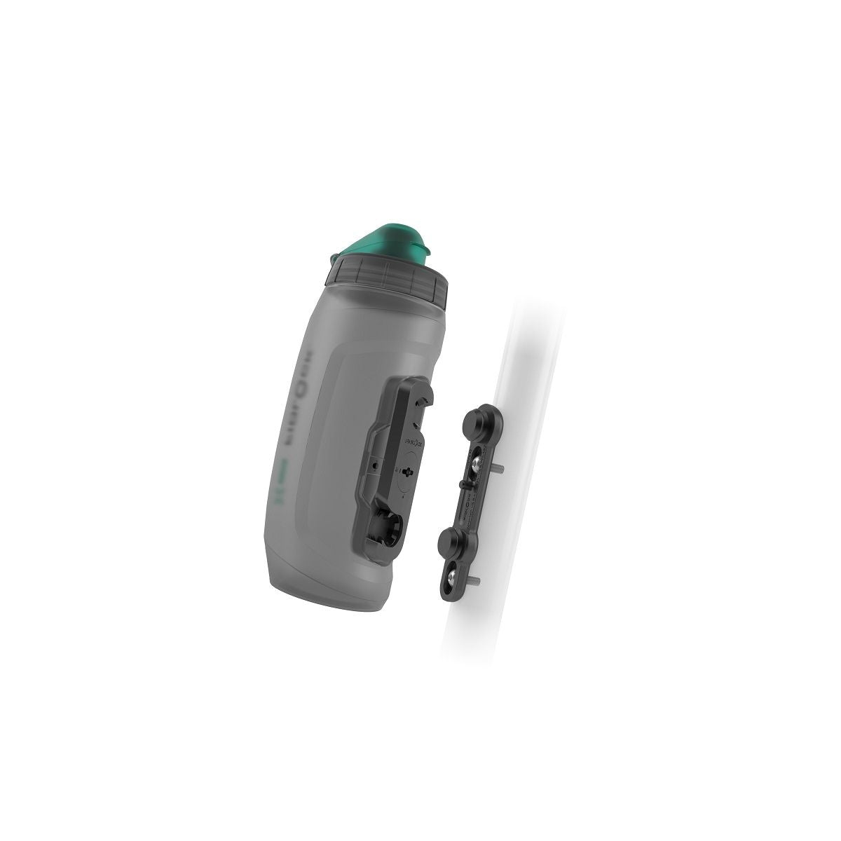 Fidlock 590ML Twist Fidguard Bottle Antibacterial With Mount And Bike Base- Trans Black