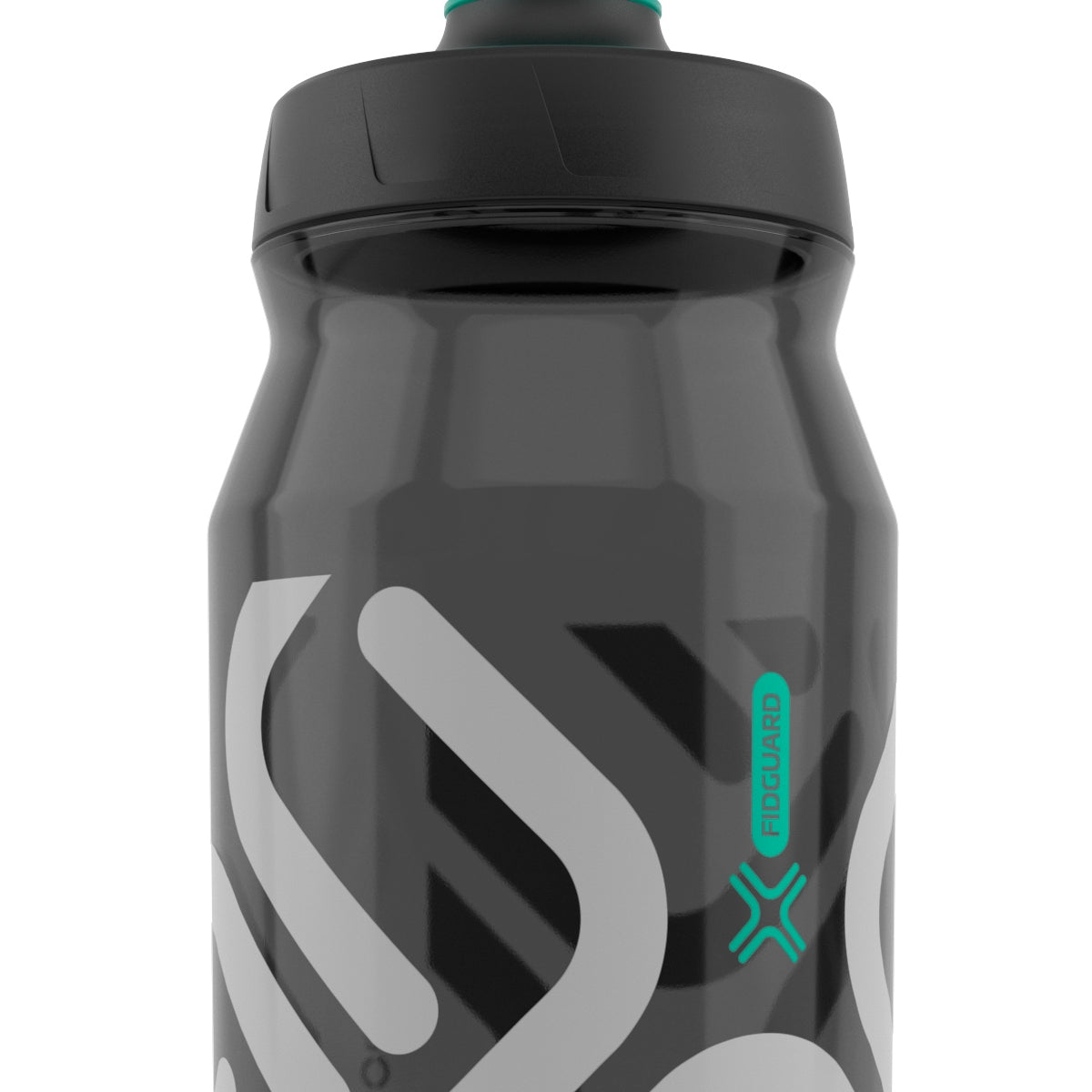 Fidlock 600ML Fidguard Bottle Antibacterial- Transparent Black-Grey