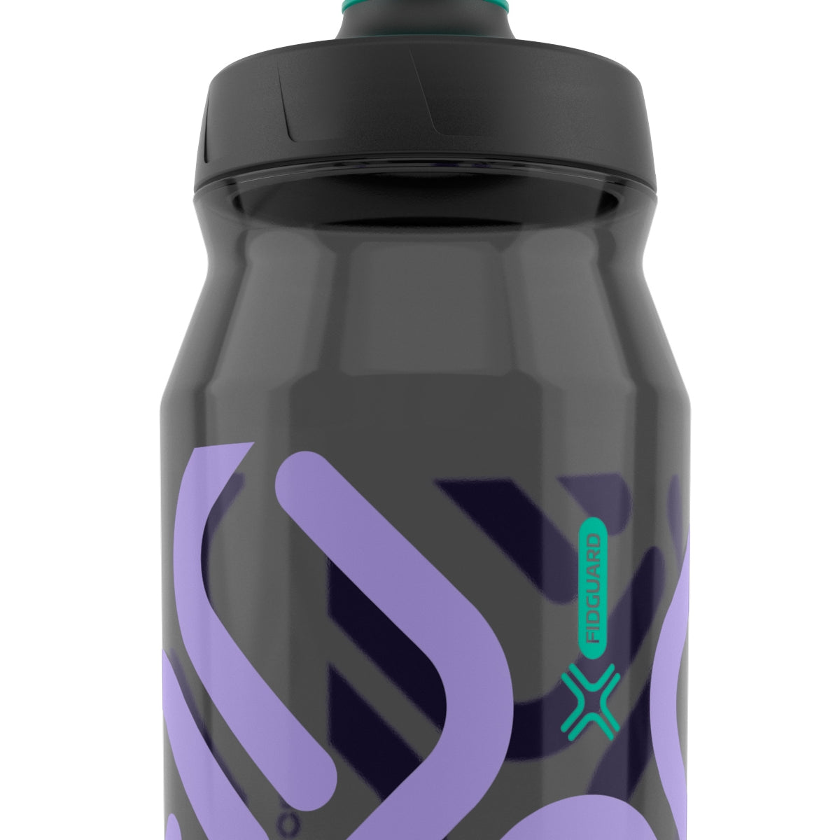 Fidlock 600ML Fidguard Bottle Antibacterial- Transparent Black-Lilac