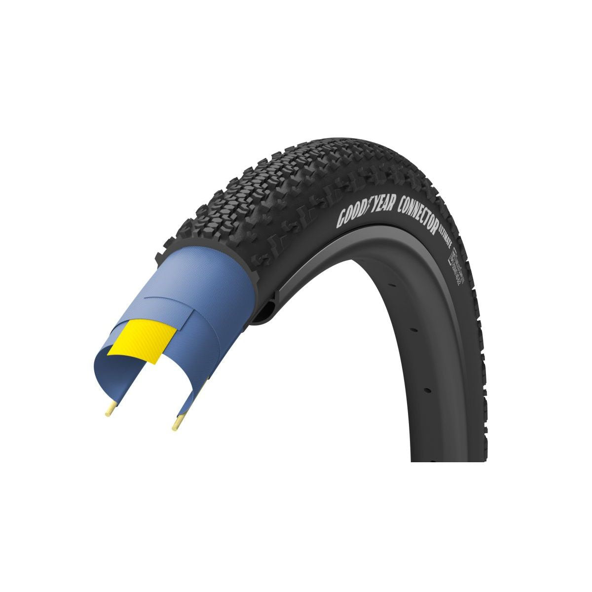 Goodyear Bicycle Tire Gravel Connector Ultimate Tubeless Complete 700x50 Black