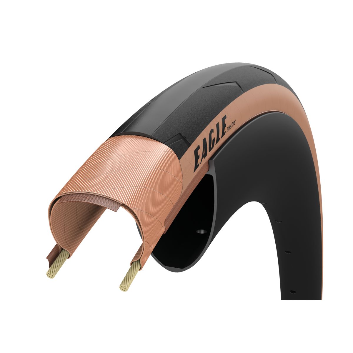 Goodyear Bicycle Tire Road Eagle Tube Type 700x25 Tan