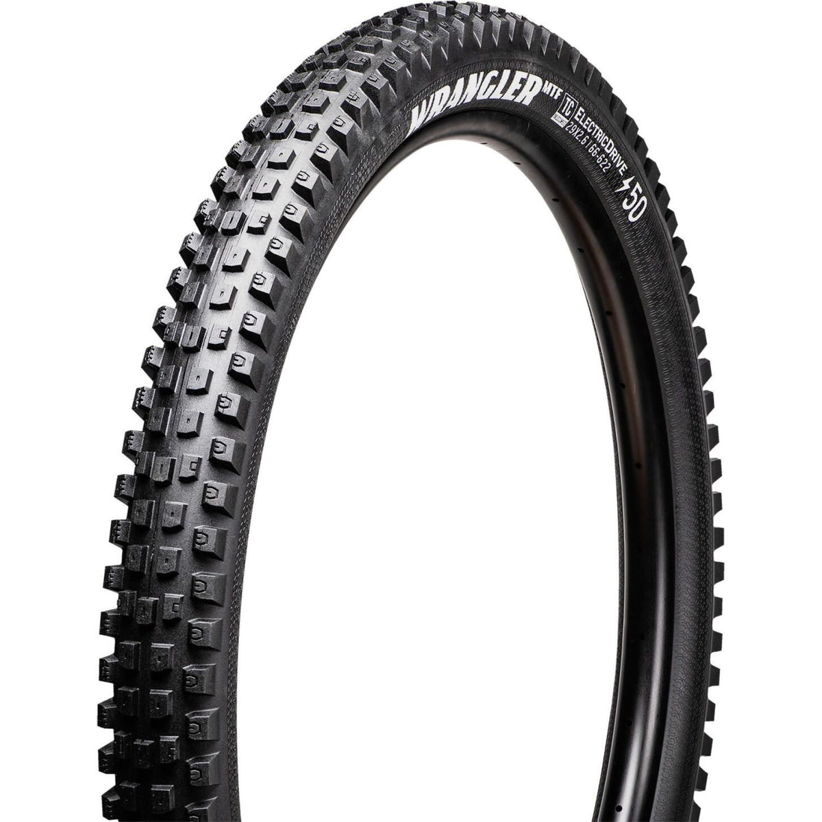 Goodyear Bicycle Tire MTB Wrangler MTF E-Bike Tubeless Complete 29x2.4 Black