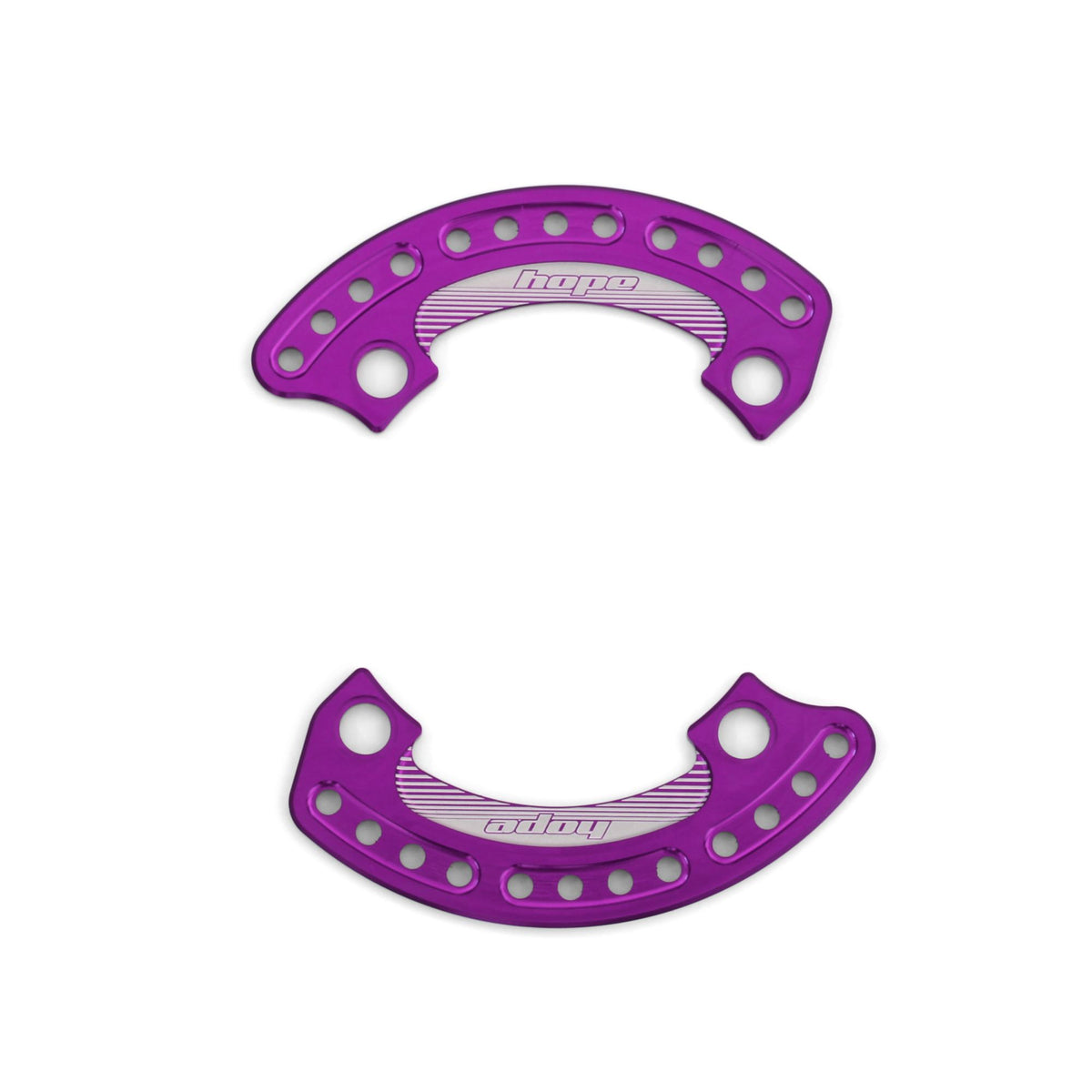 Hope Bash Guard 1-4 Plate 104mm 32T Pair Purple