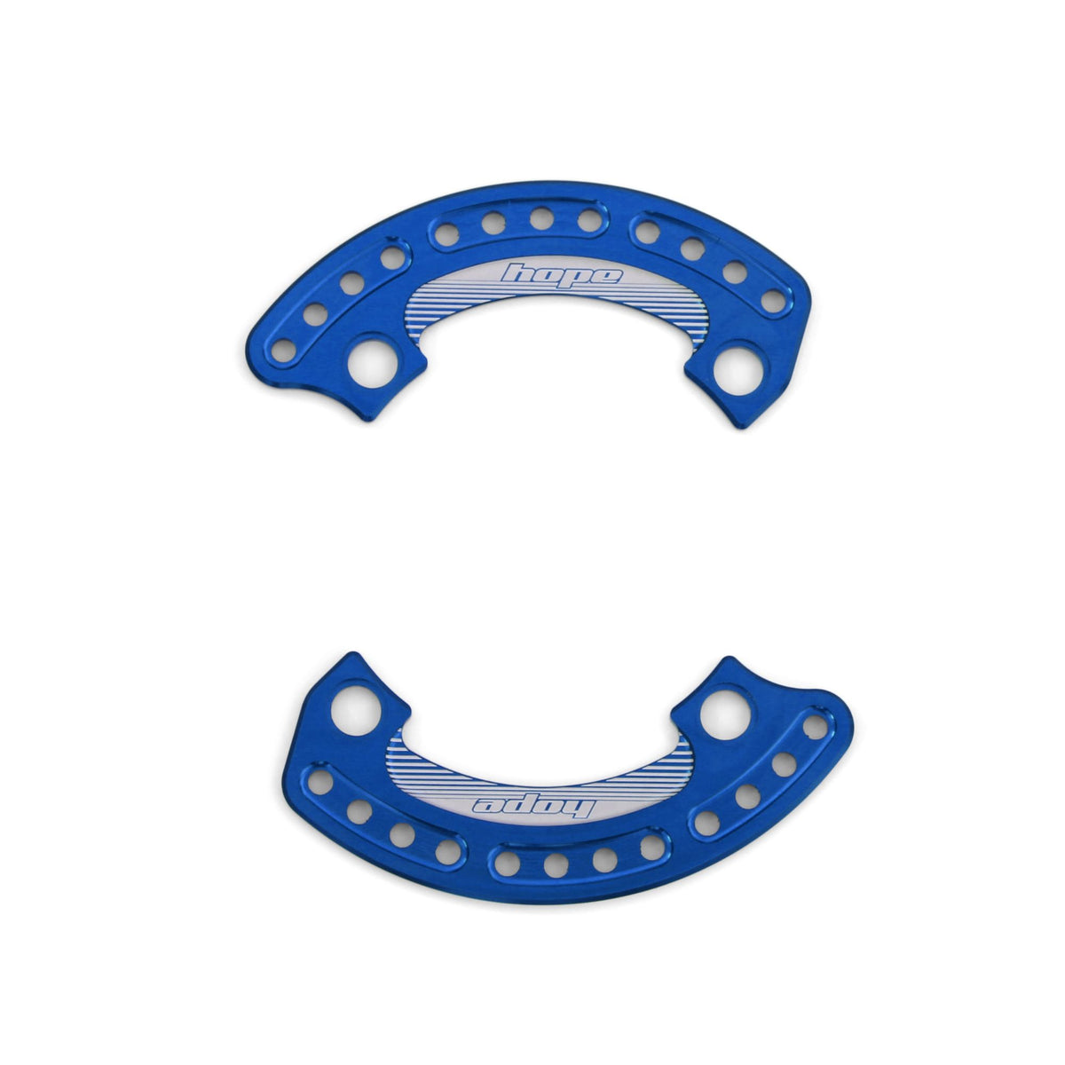 Hope Bash Guard 1-4 Plate 104mm 34T Pair Blue