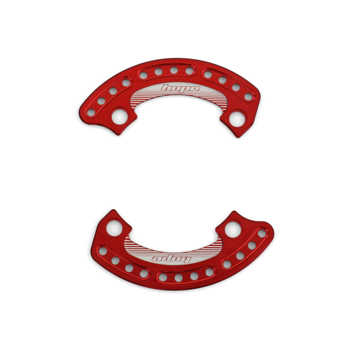 Hope Bash Guard 1-4 Plate 104mm 36T Pair Red