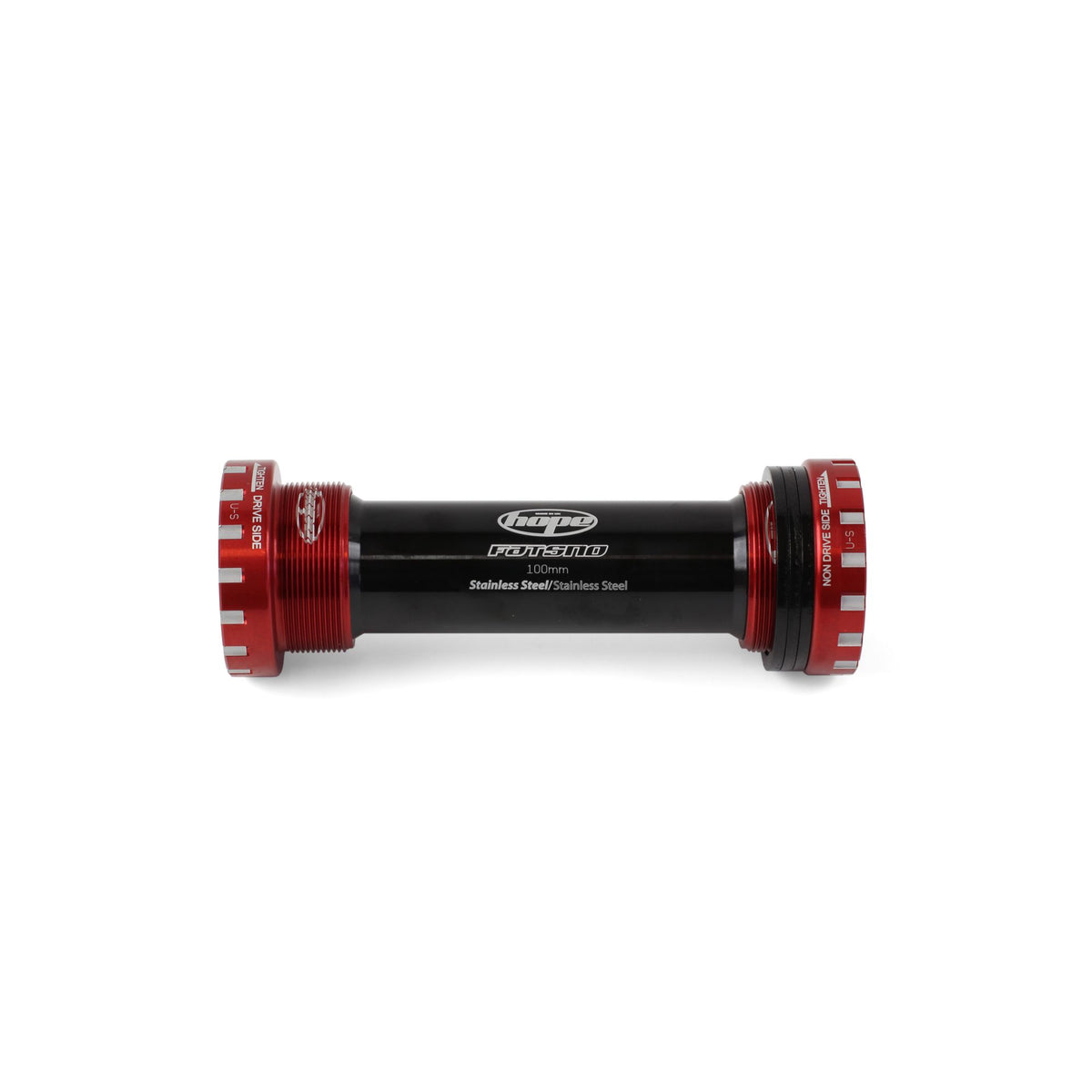Hope Bottom Bracket Stainless Fatbike 100 24mm Red