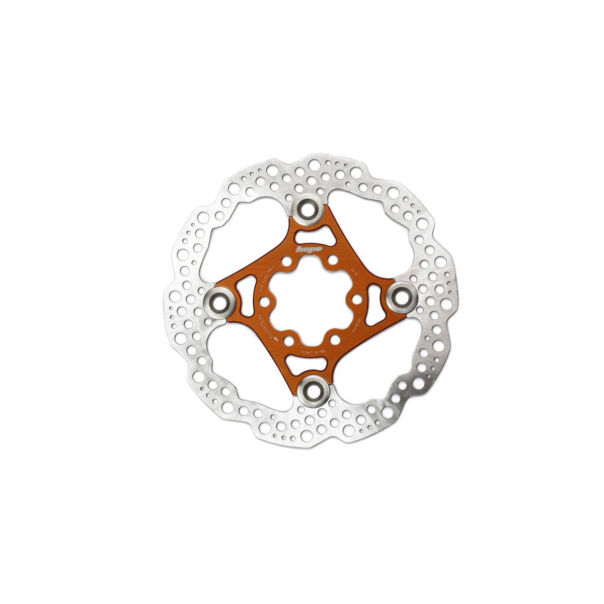 Hope Part Brake Disc Floating 140mm 6 bolt Orange