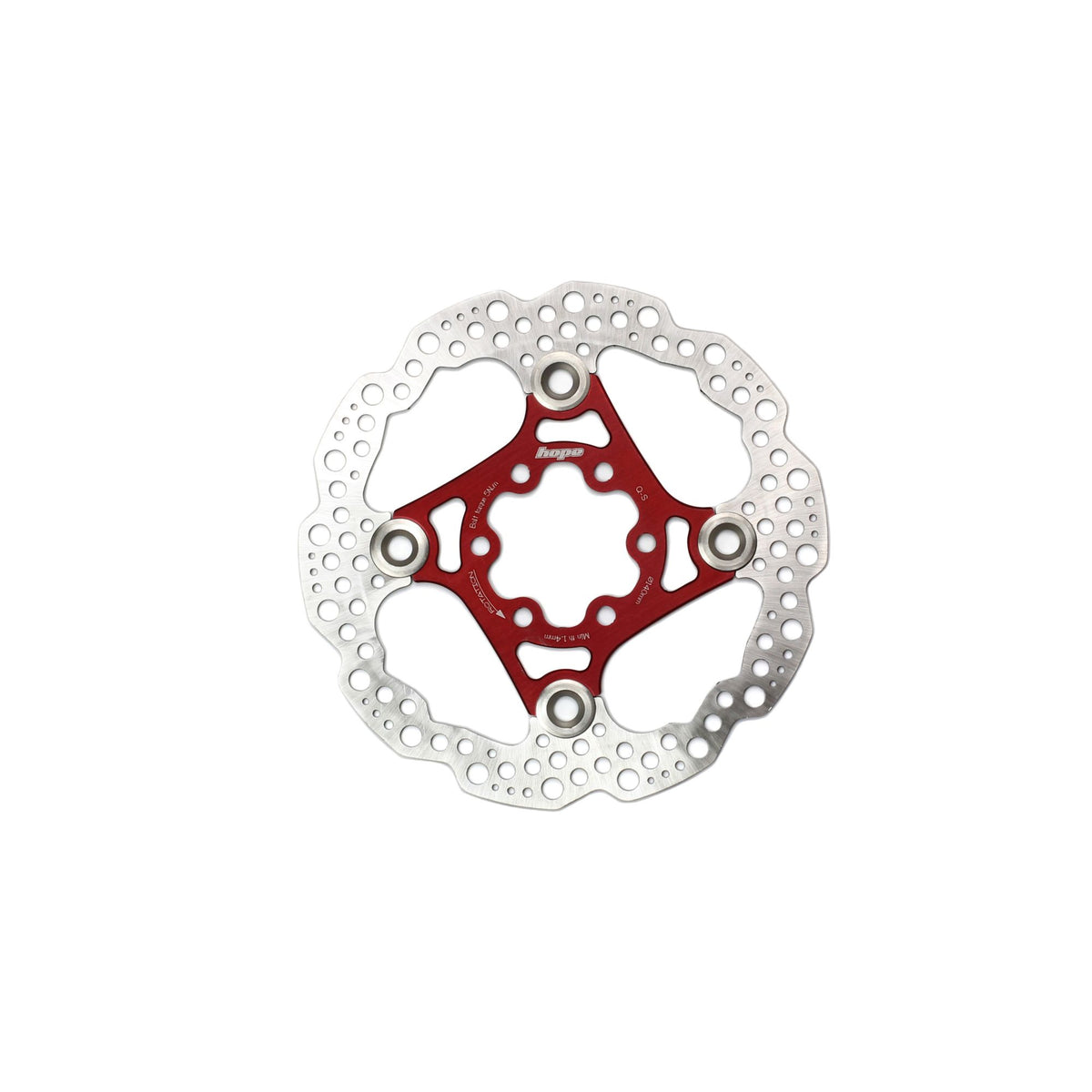 Hope Part Brake Disc Floating 140mm 6 bolt Red