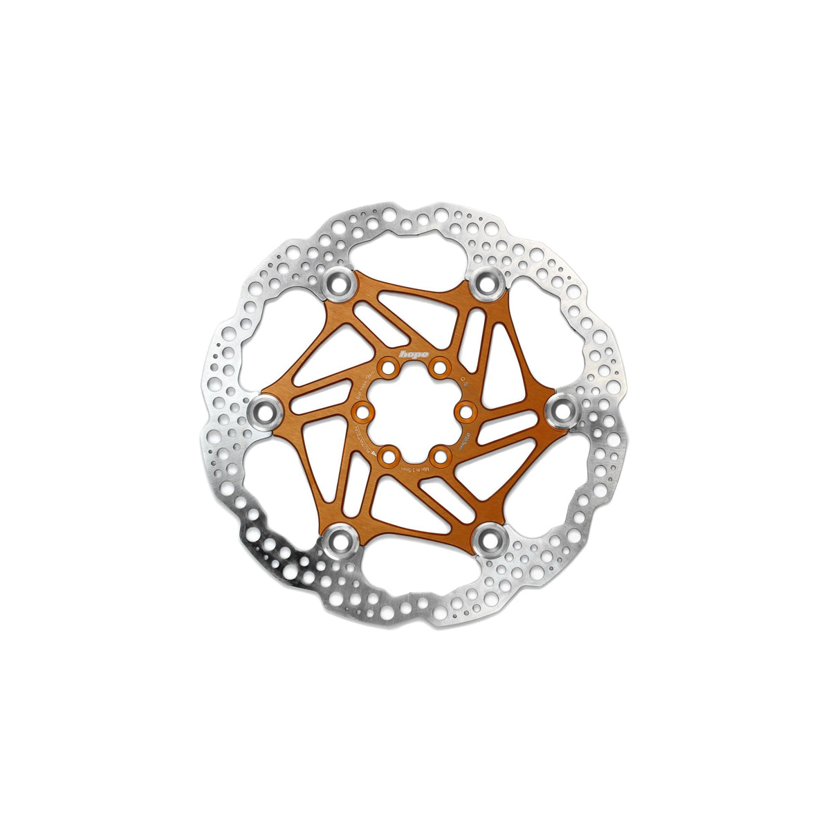 Hope Part Brake Disc Floating 183mm 6 bolt Orange