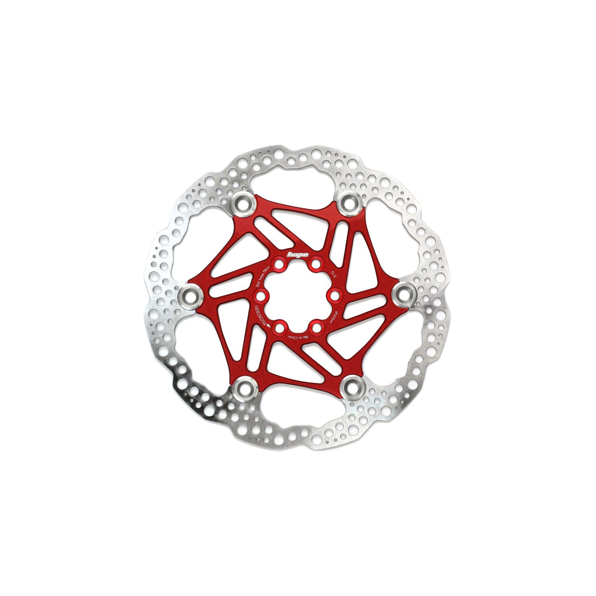 Hope Part Brake Disc Floating 183mm 6 bolt Red
