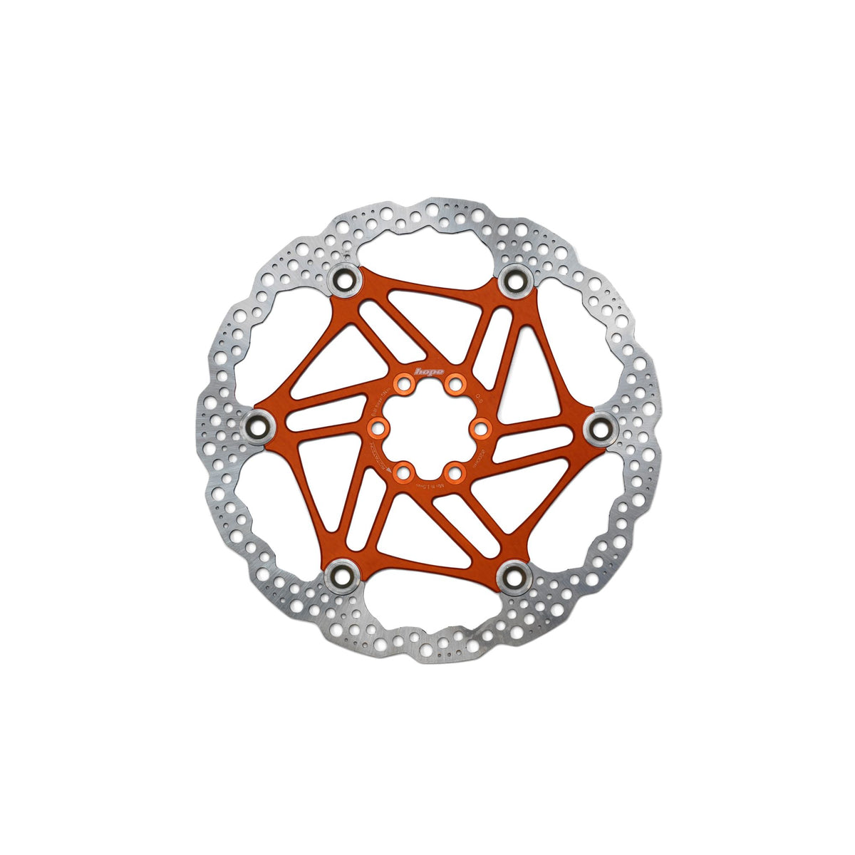 Hope Part Brake Disc Floating 200mm 6 bolt Orange