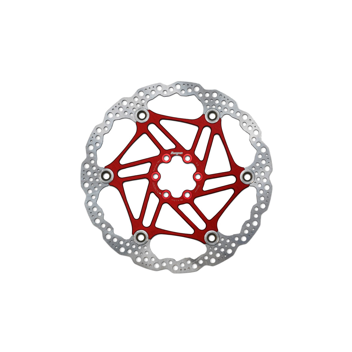 Hope Part Brake Disc Floating 200mm 6 bolt Red