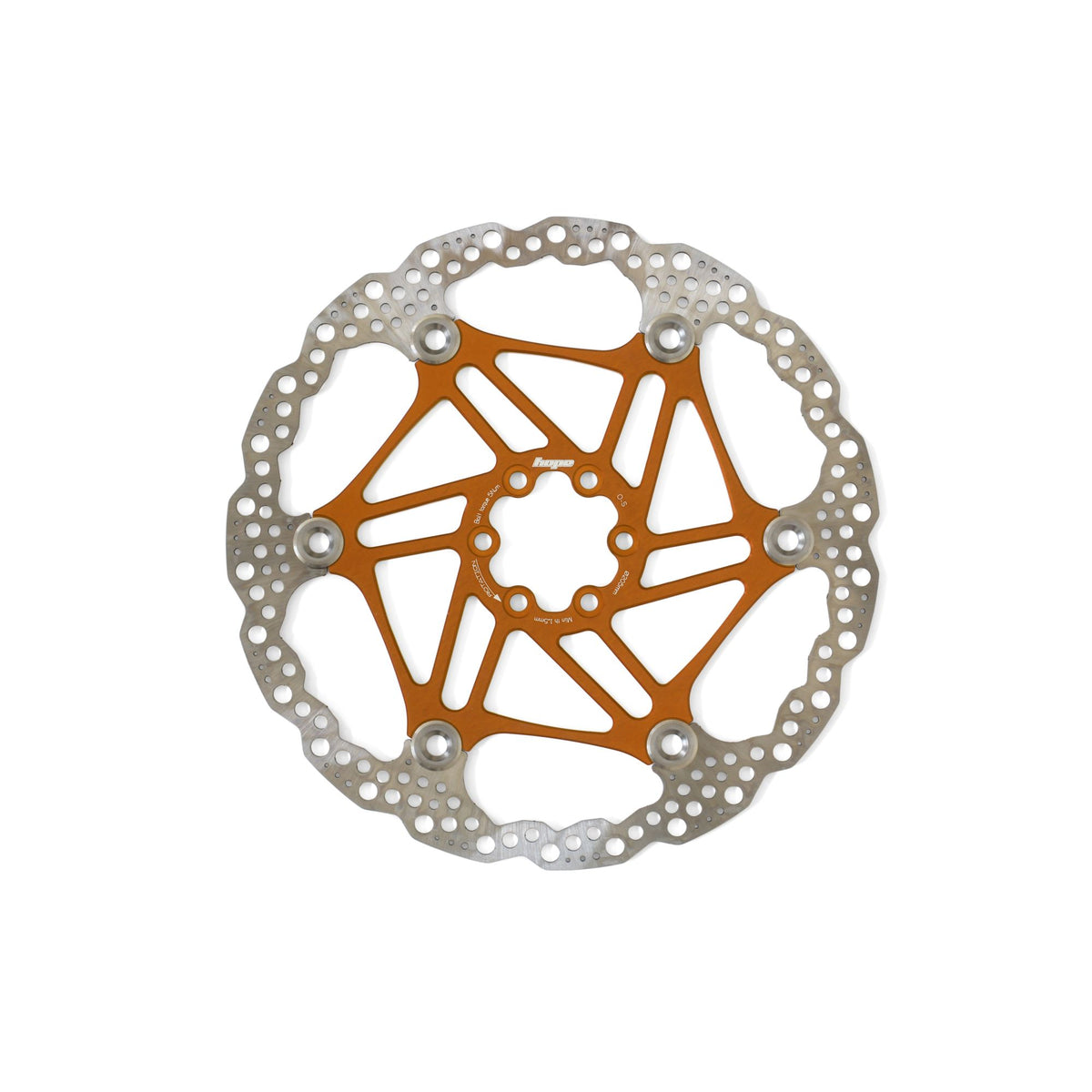 Hope Part Brake Disc Floating 205mm 6 bolt Orange