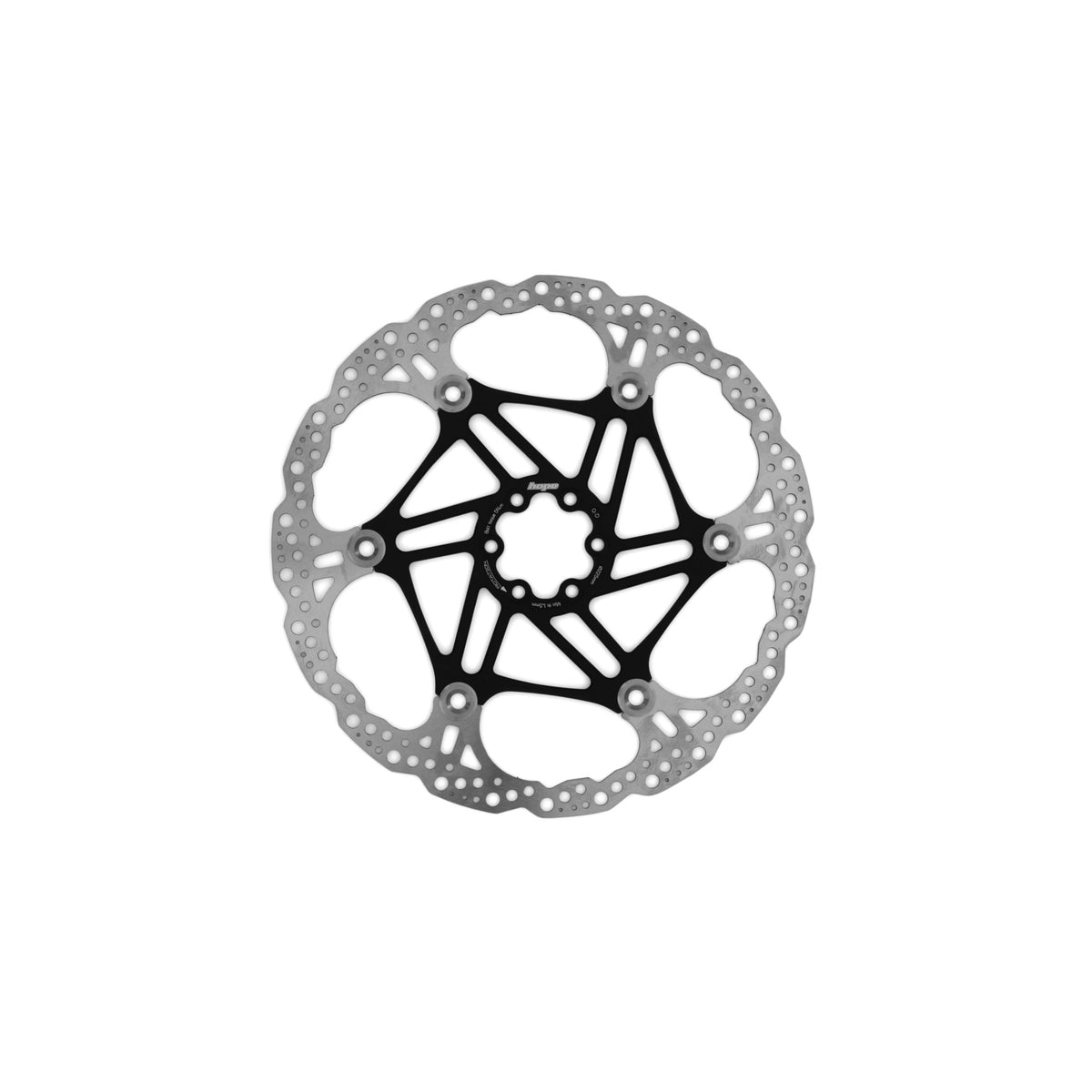 Hope Part Brake Disc Floating 225mm 6 bolt Black