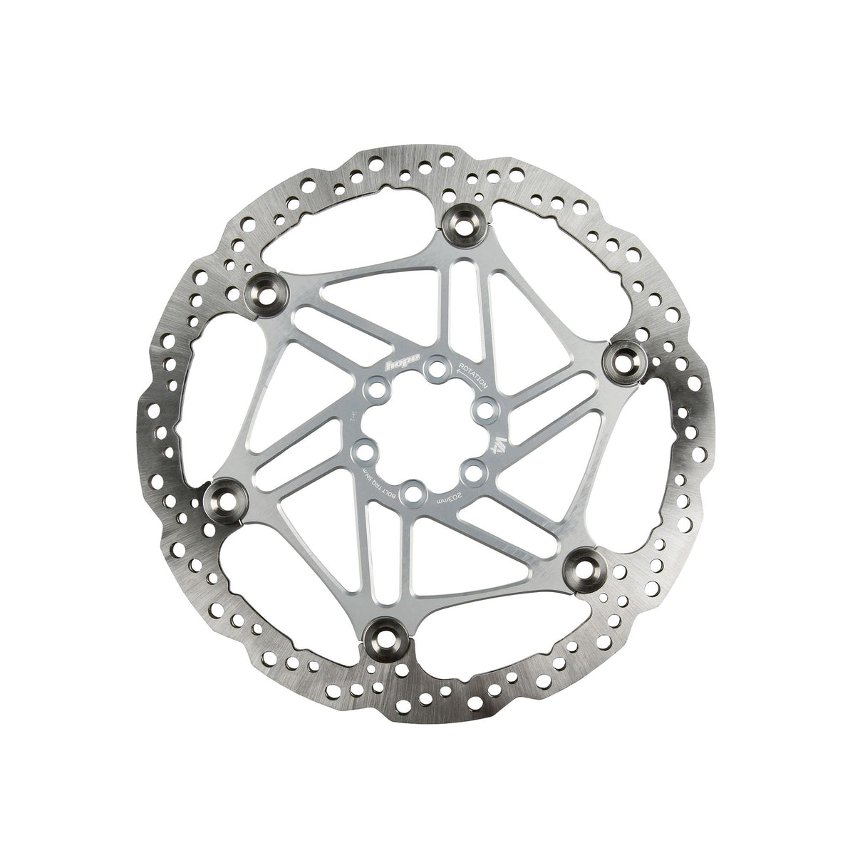 Hope Part Brake Disc V4 Vented 203mm 6 bolt Silver