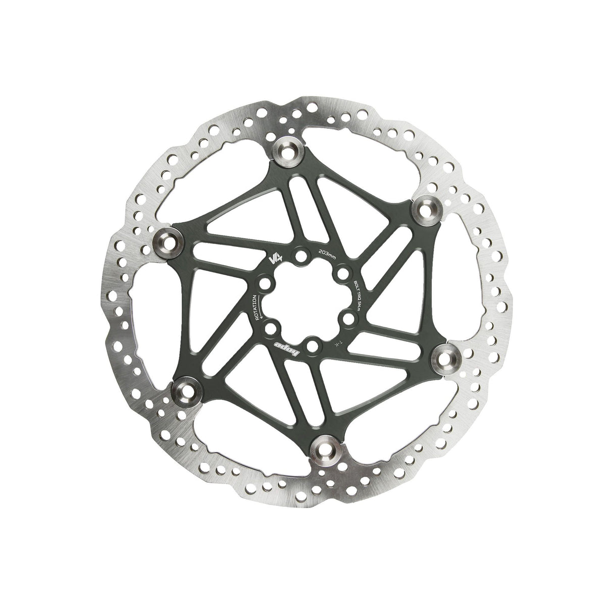 Hope Part Brake Disc V4 Vented 220mm 6 bolt Smoke