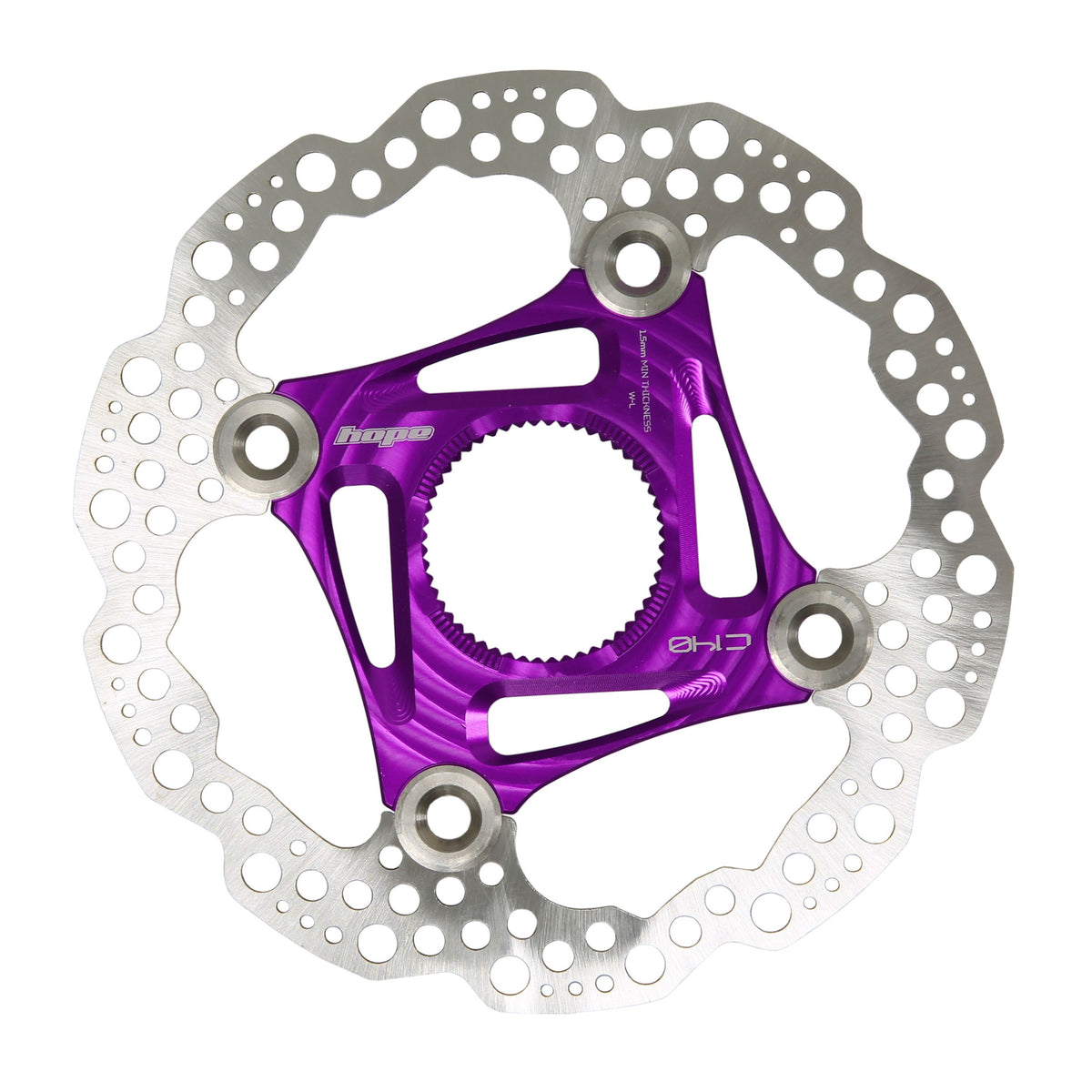 Hope Part Brake Disc MTB Centre Lock 140mm Purple