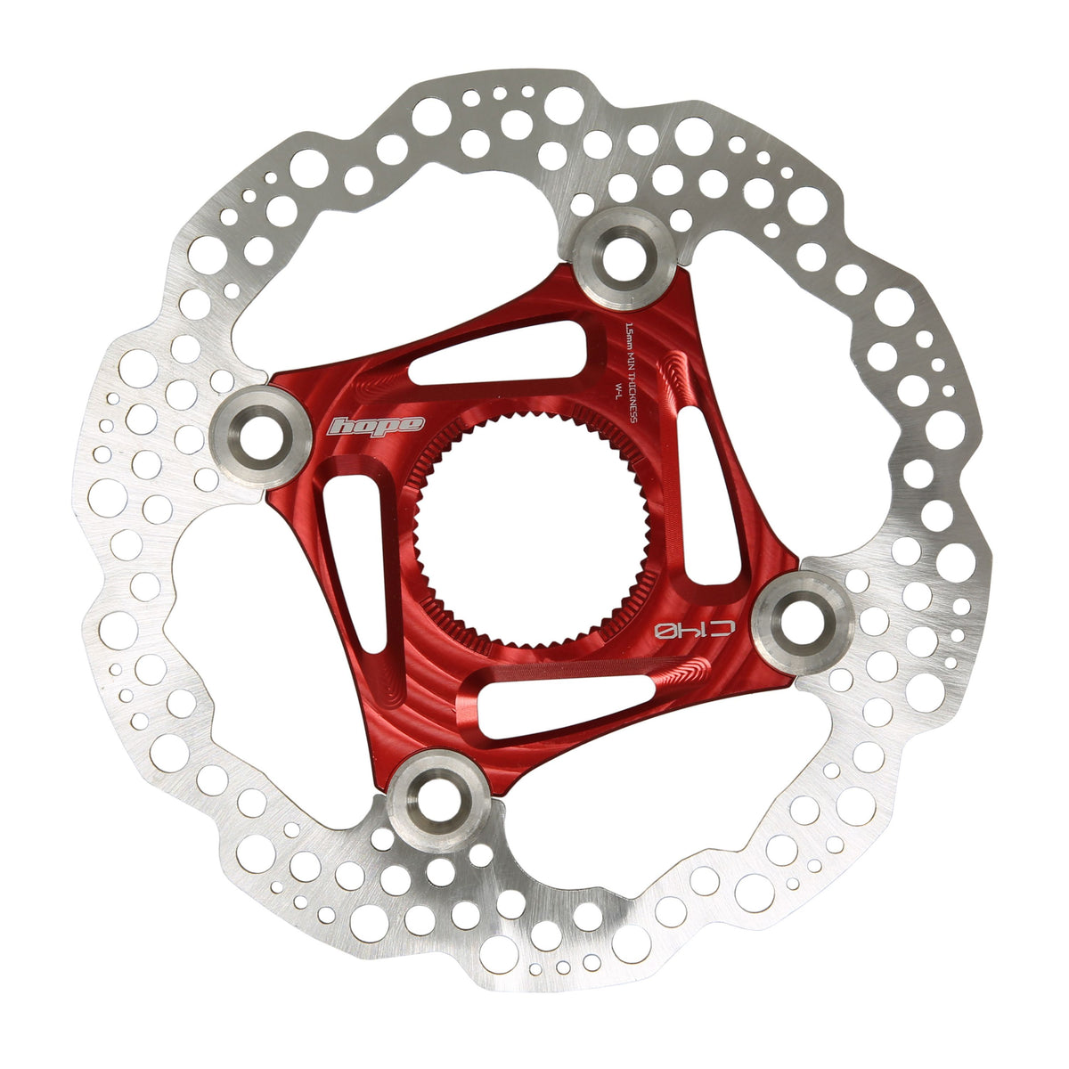Hope Part Brake Disc MTB Centre Lock 140mm Red