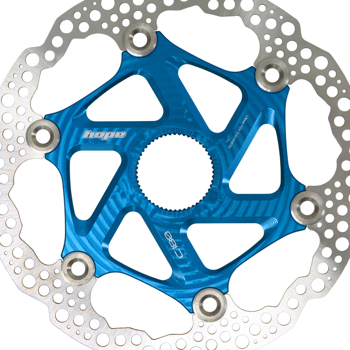 Hope Part Brake Disc MTB Centre Lock 180mm Blue