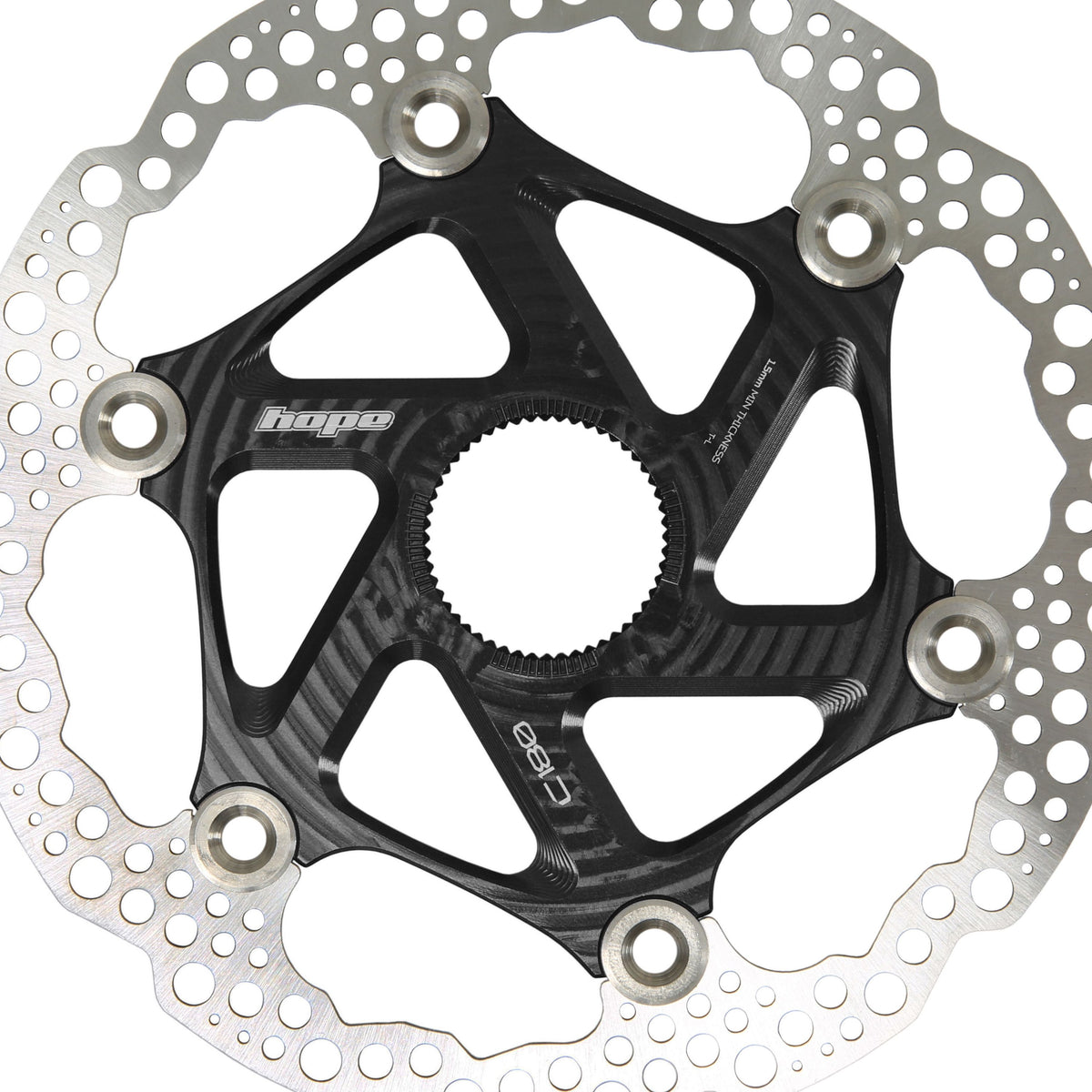 Hope Part Brake Disc MTB Centre Lock 180mm Black