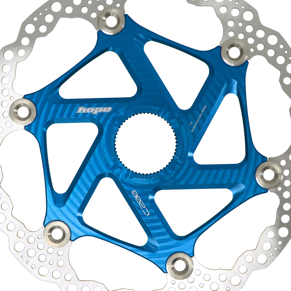 Hope Part Brake Disc MTB Centre Lock 200mm Blue