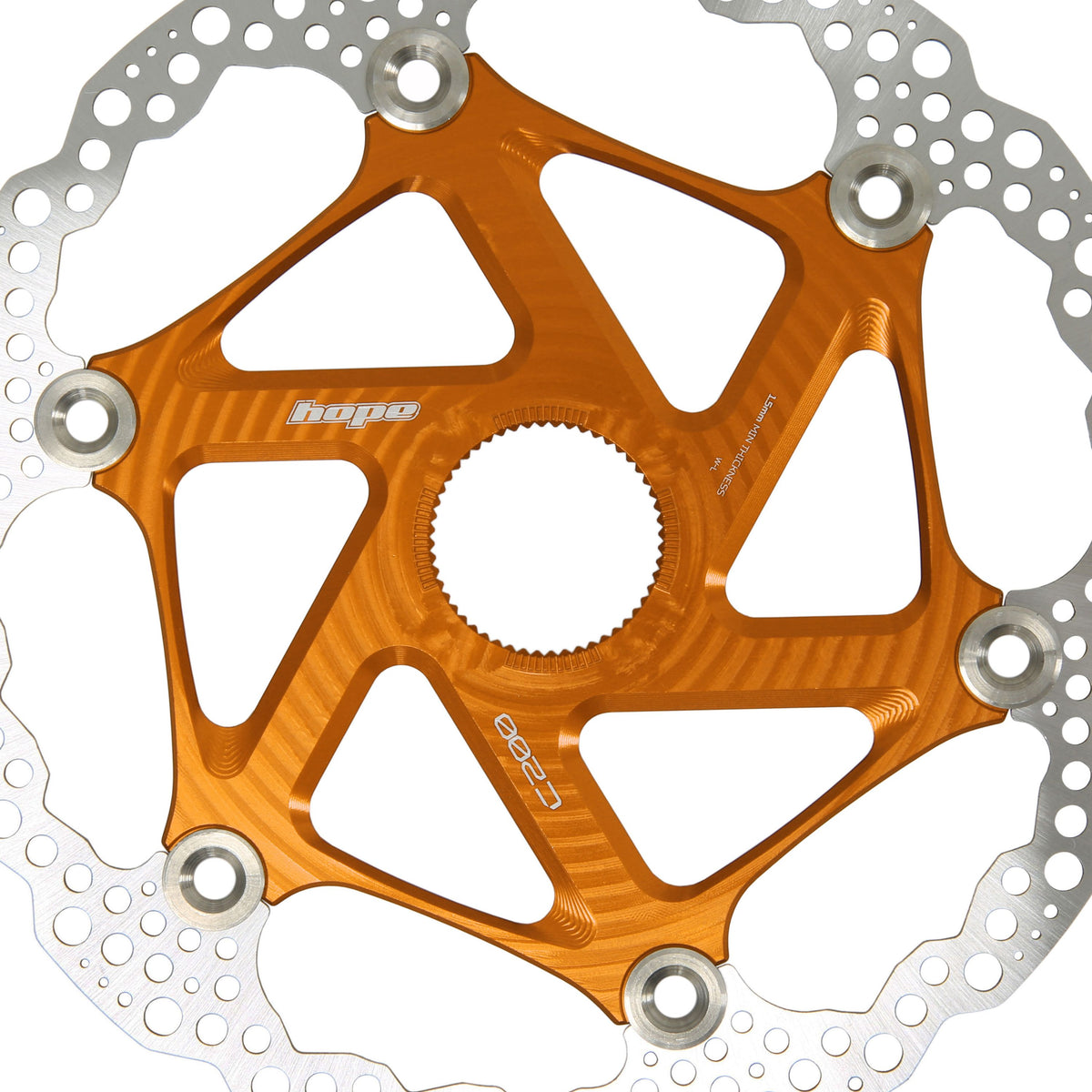 Hope Part Brake Disc MTB Centre Lock 200mm Orange