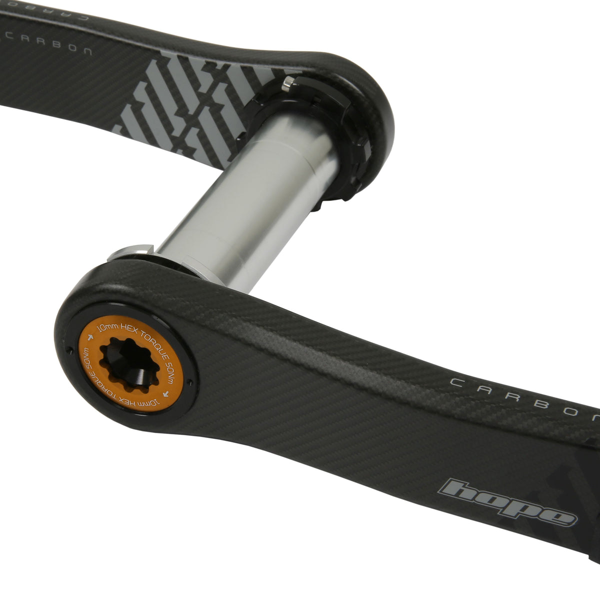 Hope Crankset Carbon No Spider 68-73mm 155mm Orange